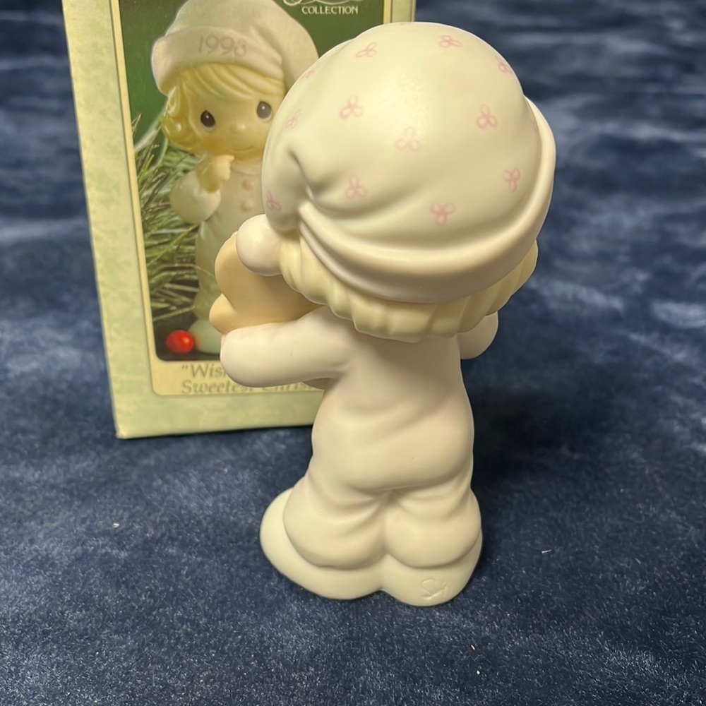 VTG Precious Moments Wishing You the Sweetest Christmas - Picture 3 of 4